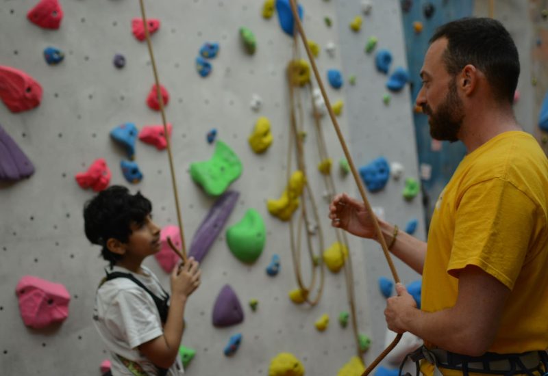 Climbing session